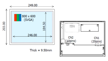 12.1 inch COM121T9M14CSS IPS Display